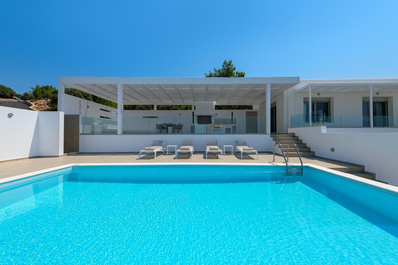 Villa Allegra With Pool In Pefkos, Lindos Area Pefki エクステリア 写真